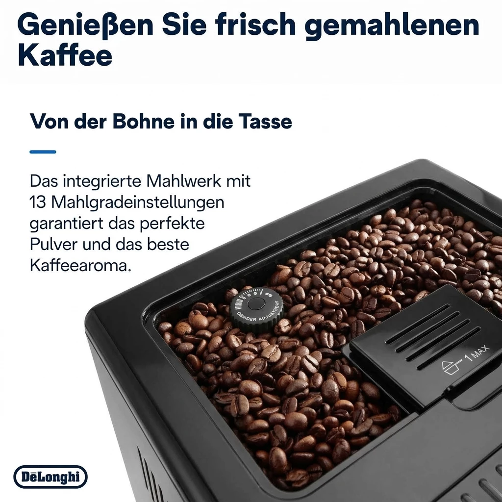 De'Longhi Kaffeevollautomat Eletta Evo ECAM46.860.B - Espresso,  Coffee, Cappuccino, Latte
