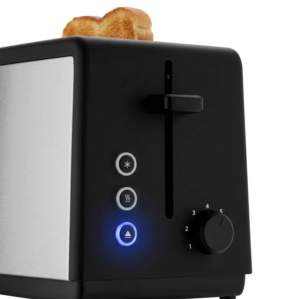 WMF Toaster Bueno Edition, 2-Scheiben-Toaster mit integriertem Brötchenaufsatz, 2 kurze Schlitze