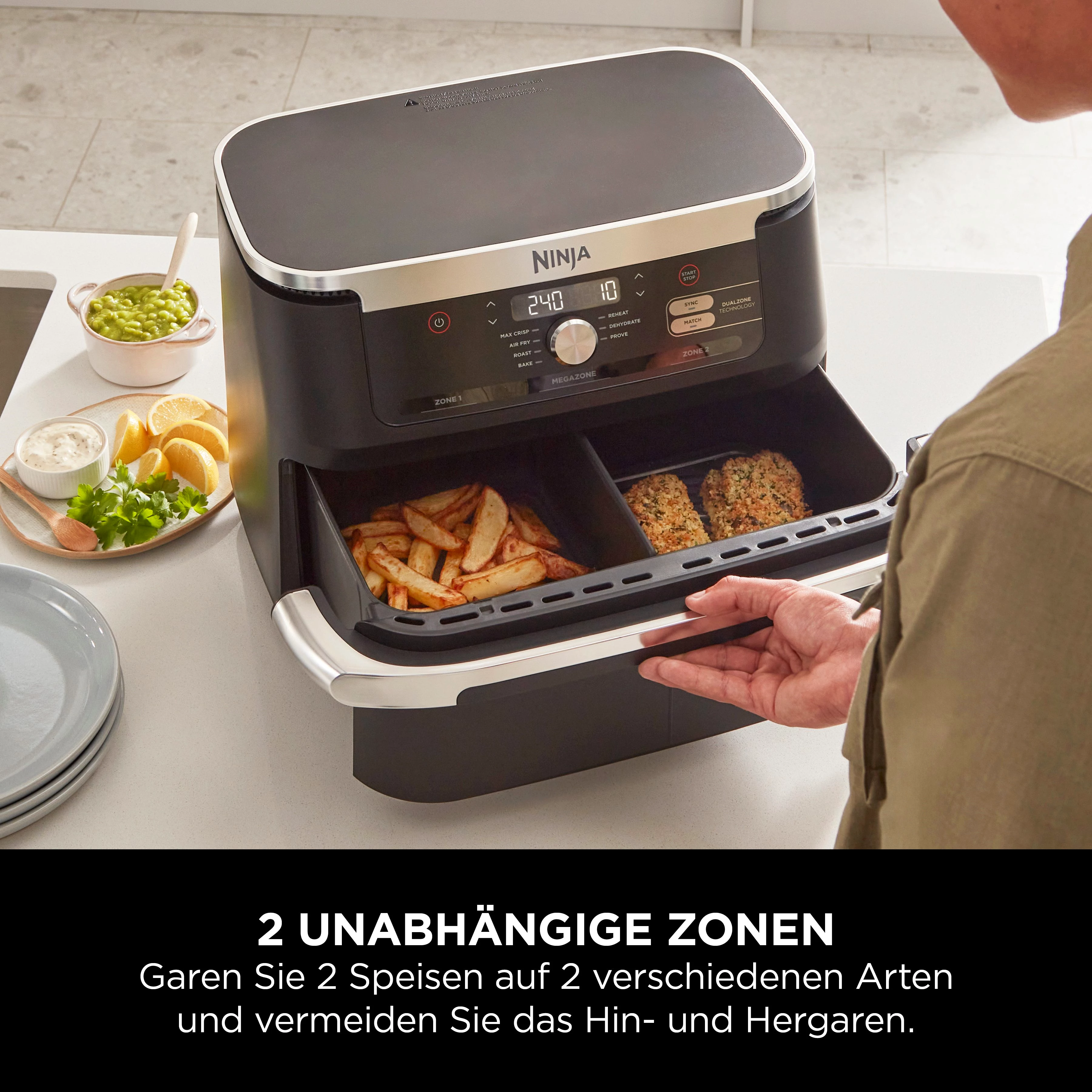 NINJA Heißluftfritteuse AF500EU, 2470 W