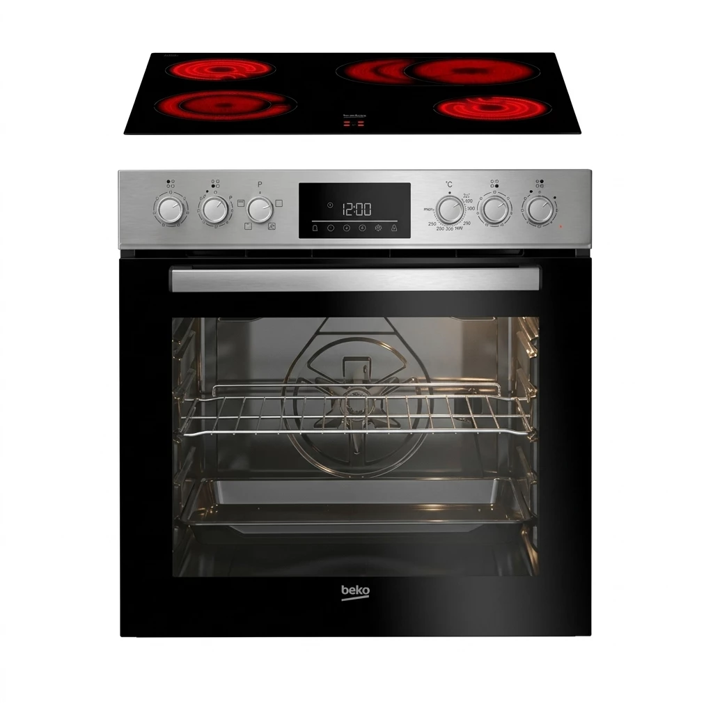 BEKO Elektro-Herd-Set BBUC1132T0X, Hydrolyse