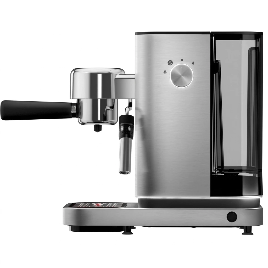 WMF Espressomaschine Lumero, kompakt, dezente LED-Beleuchtung, 15 bar, 1350 Watt, Milchschaumdüse