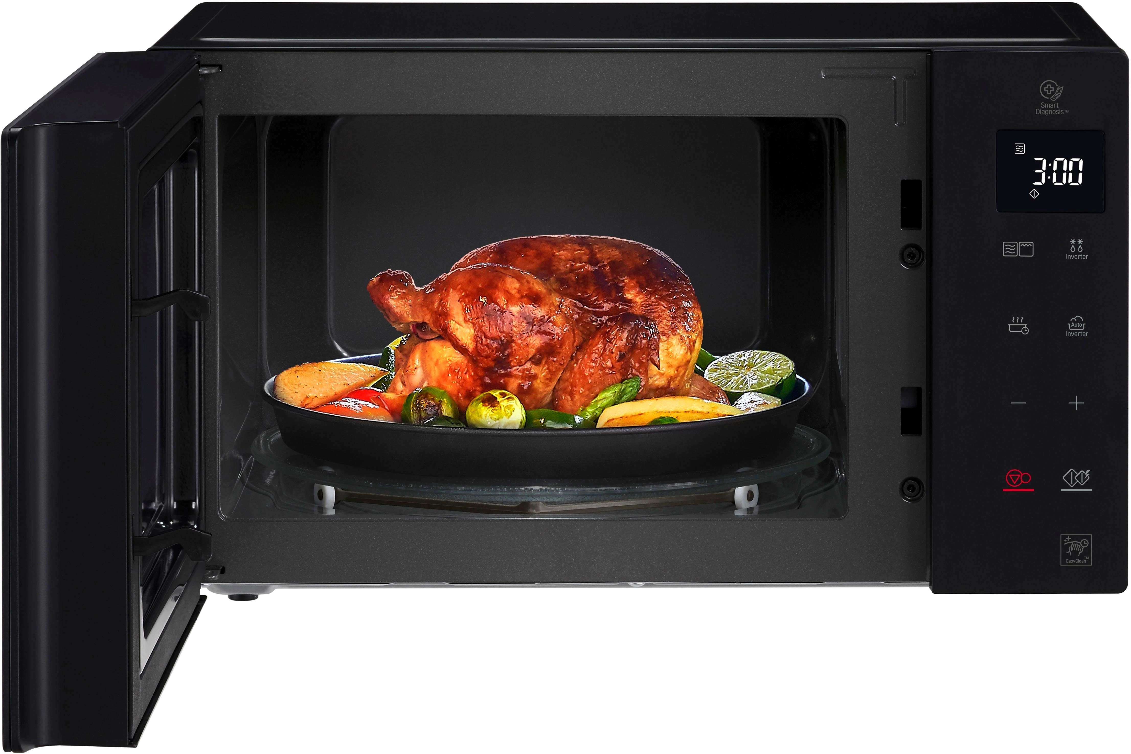LG Mikrowelle MH 6535 GIS,  mit Quarzgrill, Smart Inverter Technologie & EasyClean, Grill, 25 l