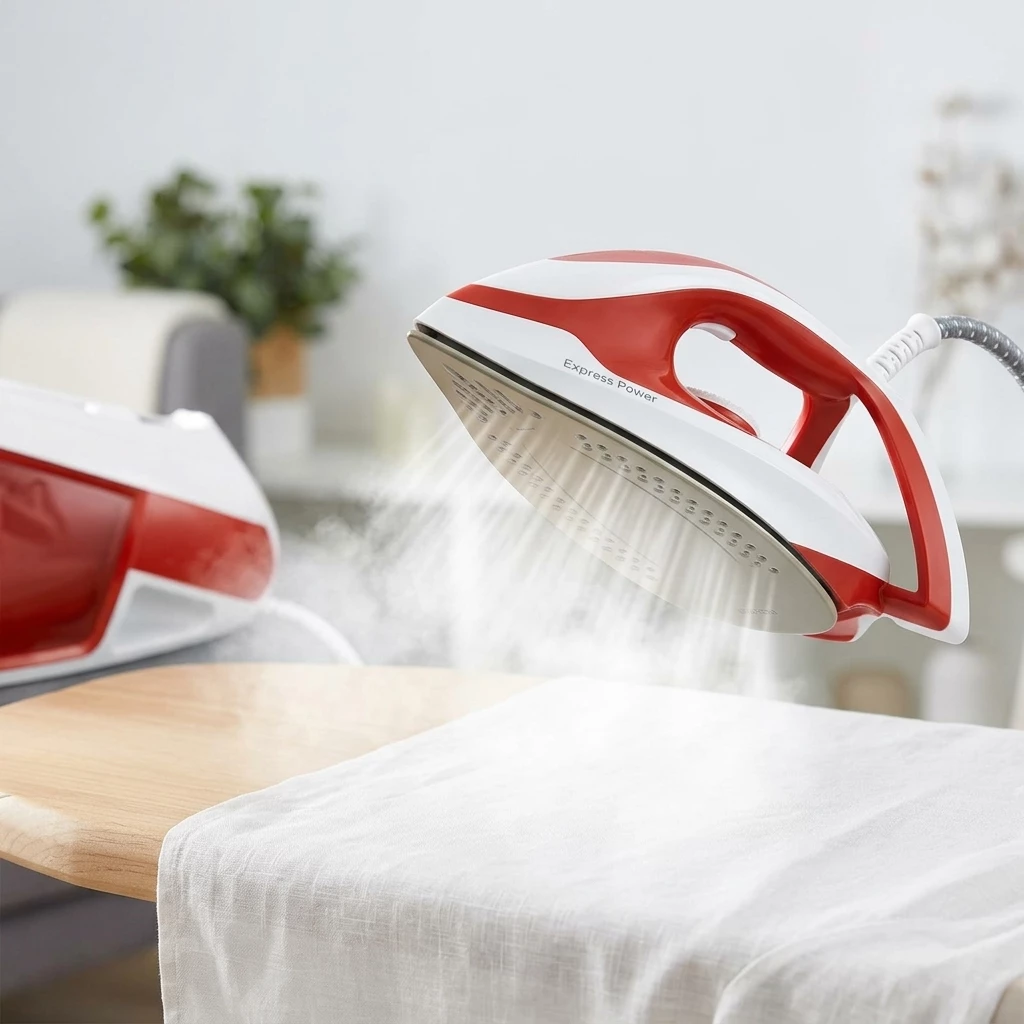 Tefal Dampfbügelstation Express Power, 6,3 Bar Druck, 1,8 L Wassertank, Kalk-Kollektor