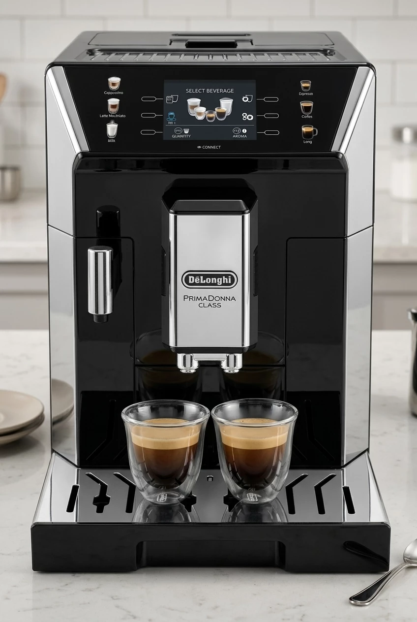 De'Longhi Kaffeevollautomat PrimaDonna Class ECAM550.65.SB - Perfekter Milchschaum