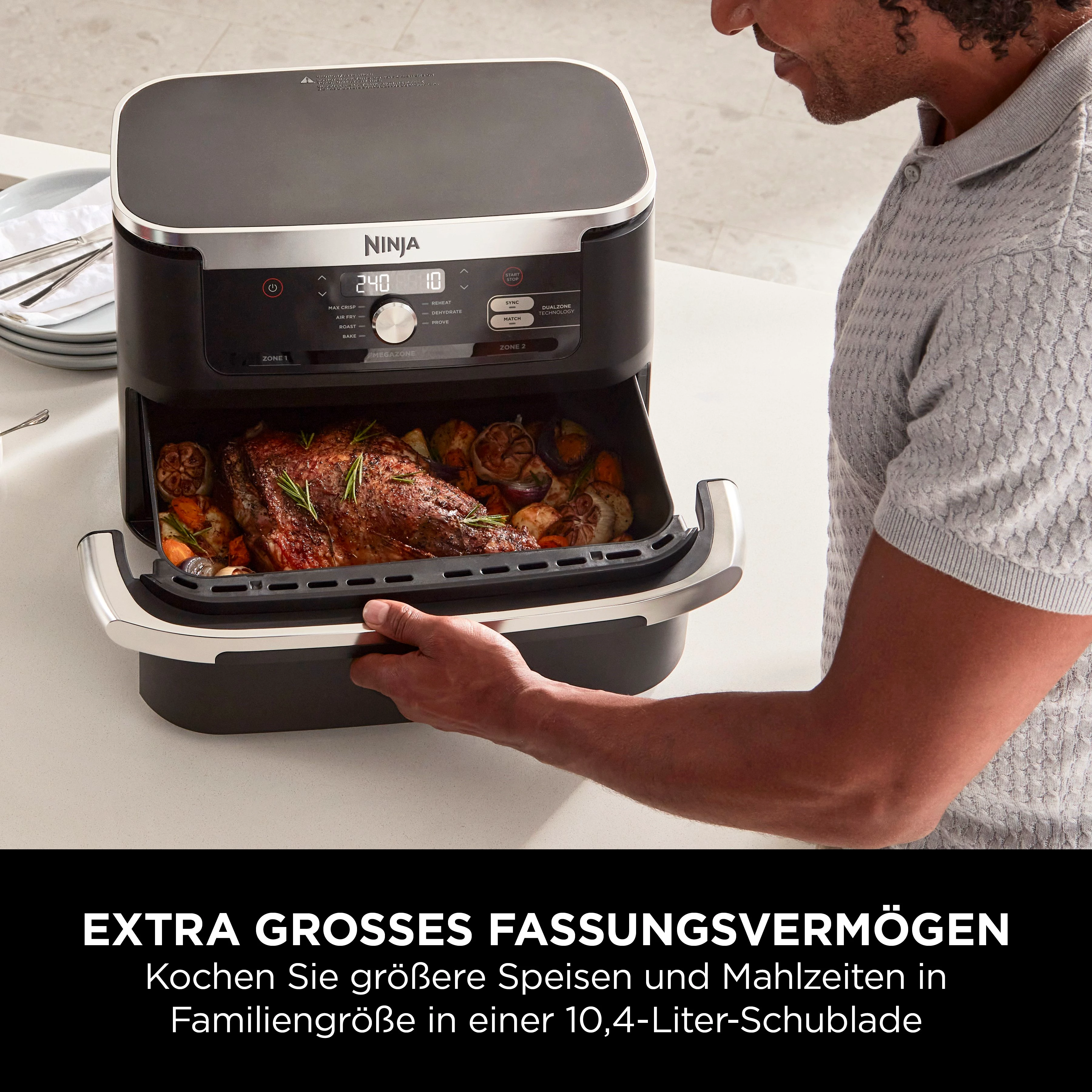NINJA Heißluftfritteuse AF500EU, 2470 W