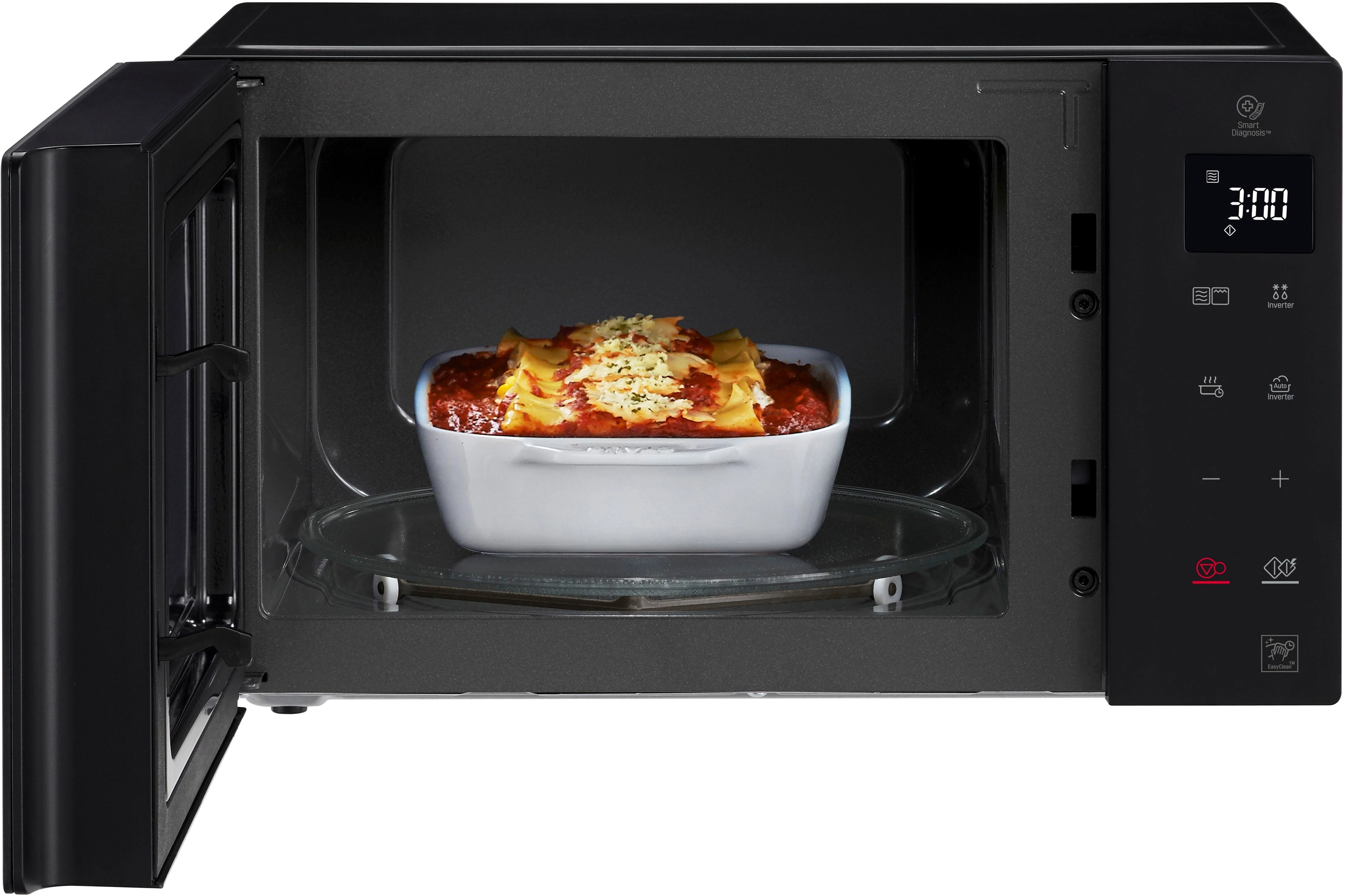LG Mikrowelle MH 6535 GIS,  mit Quarzgrill, Smart Inverter Technologie & EasyClean, Grill, 25 l