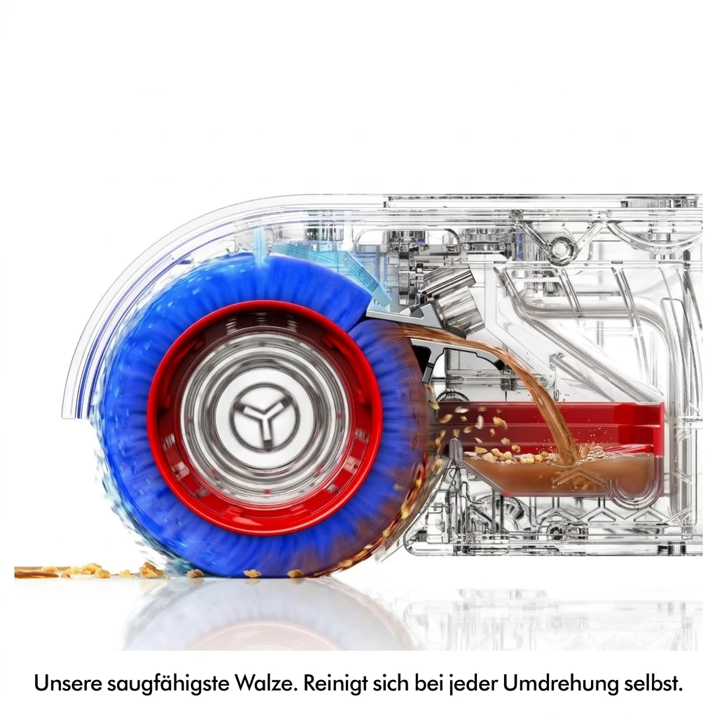 DYSON Nass-Trocken-Sauger Clean+Wash Hygiene, Nass- und Trockenreiniger, beutellos