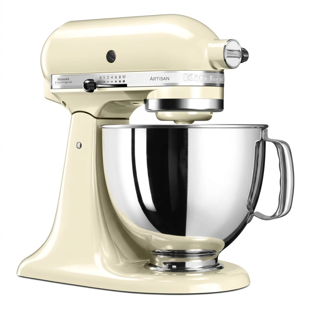 KITCHENAID Artisan 5KSM125EAC Küchenmaschine, Creme, 4,8 l