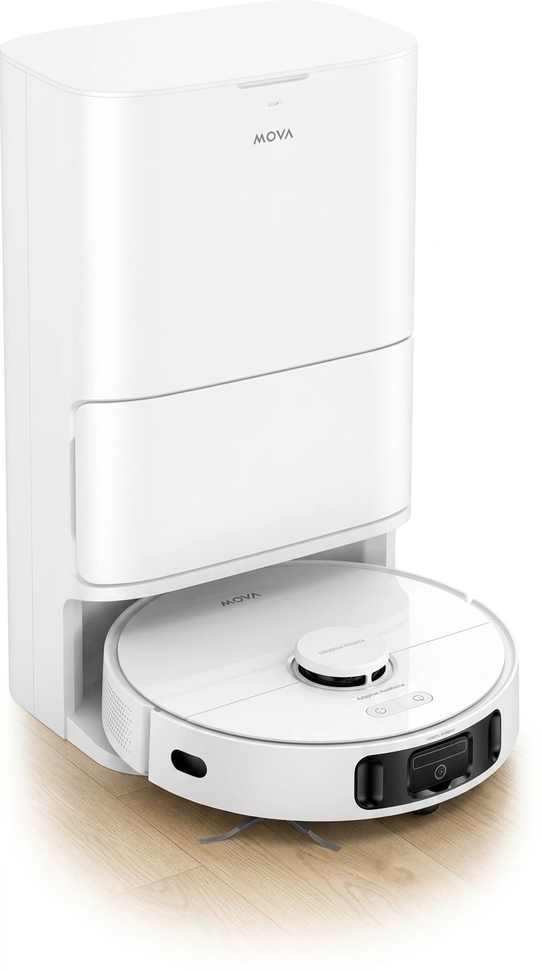 Mova Nass-Trocken-Saugroboter E40 Ultra mit Wischfunktion, 600 W, mit Beutel