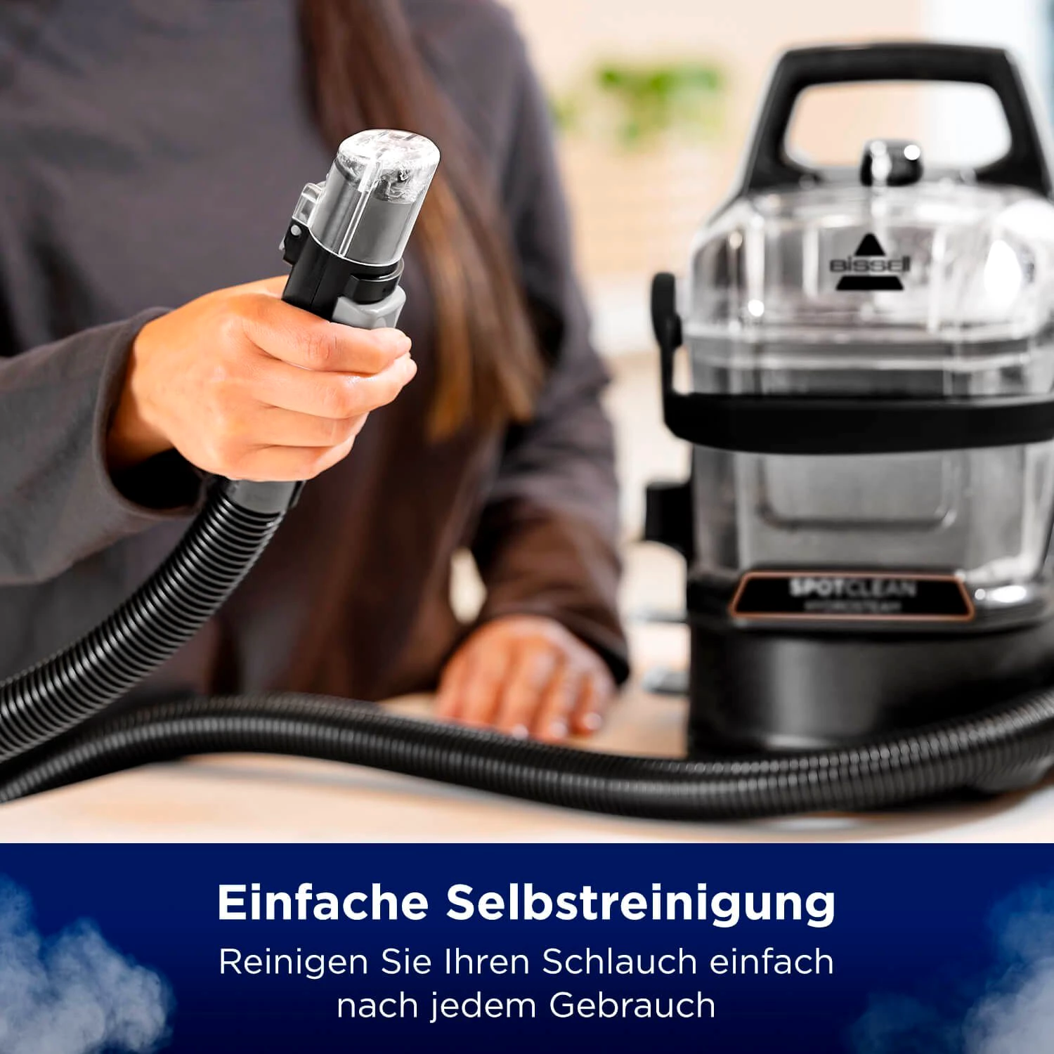 Bissell Wasch-Sauger 3697N, SpotClean® HydroSteam™ Select, mit Dampf, Dual-Tank, 1000 W