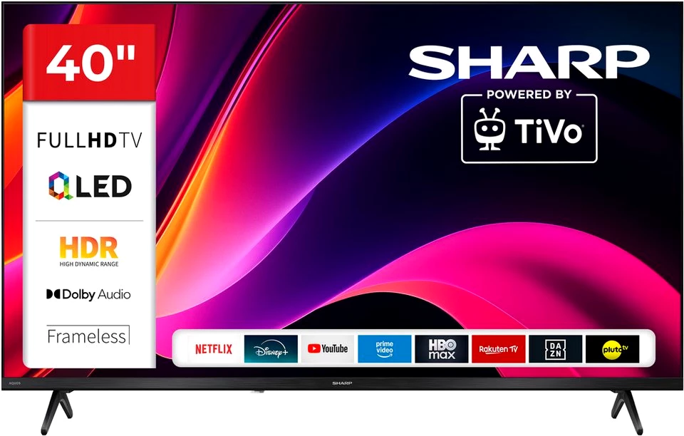 Sharp 2T-C40HE3x QLED-Fernseher (101 cm/40 Zoll, Full HD, Smart-TV)