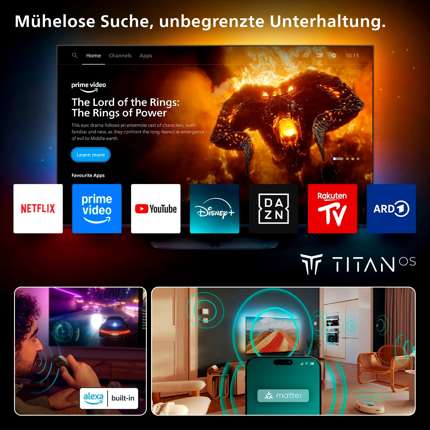 Philips 50PUS9000/12 QLED-Fernseher