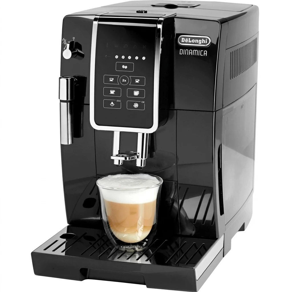 De'Longhi Kaffeevollautomat Dinamica ECAM358.15.B - Long Coffee Funktion für Filterkaffee