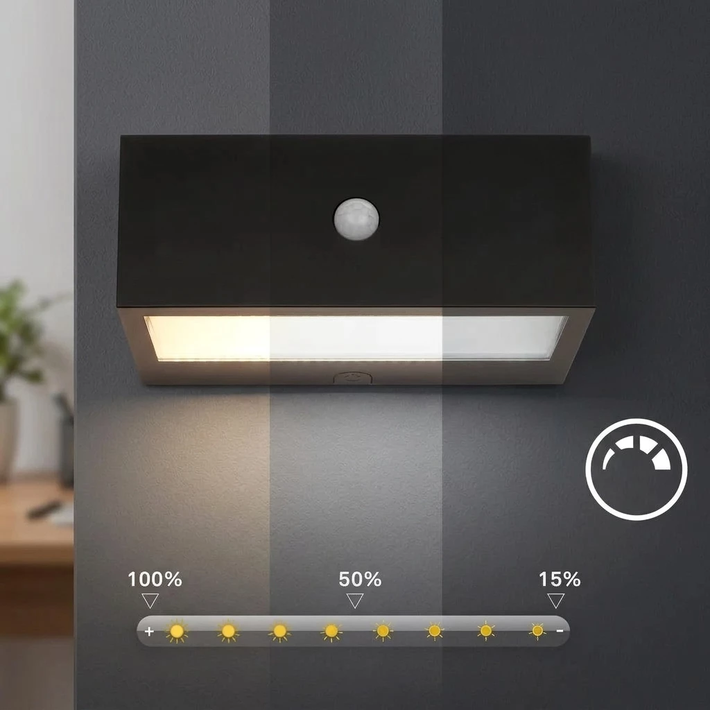 Briloner Leuchten Wandleuchte LED Wandlampe kabellos Akku USB-C Bewegungsmelder, LED wechselbar