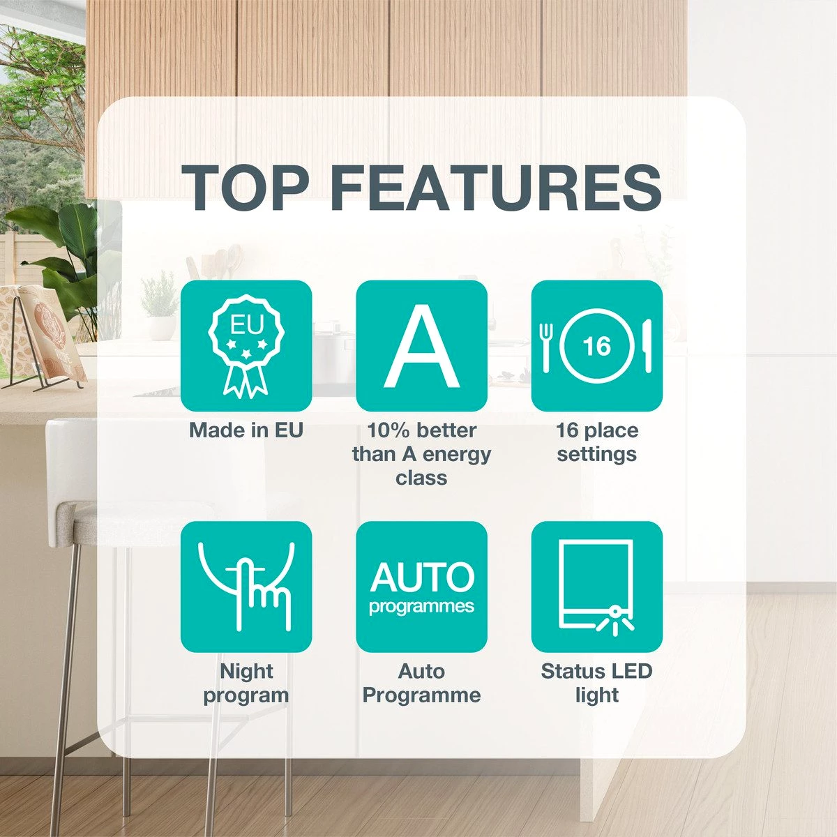 GORENJE vollintegrierbarer Geschirrspüler GV673A67, 9,5 l, 16 Maßgedecke