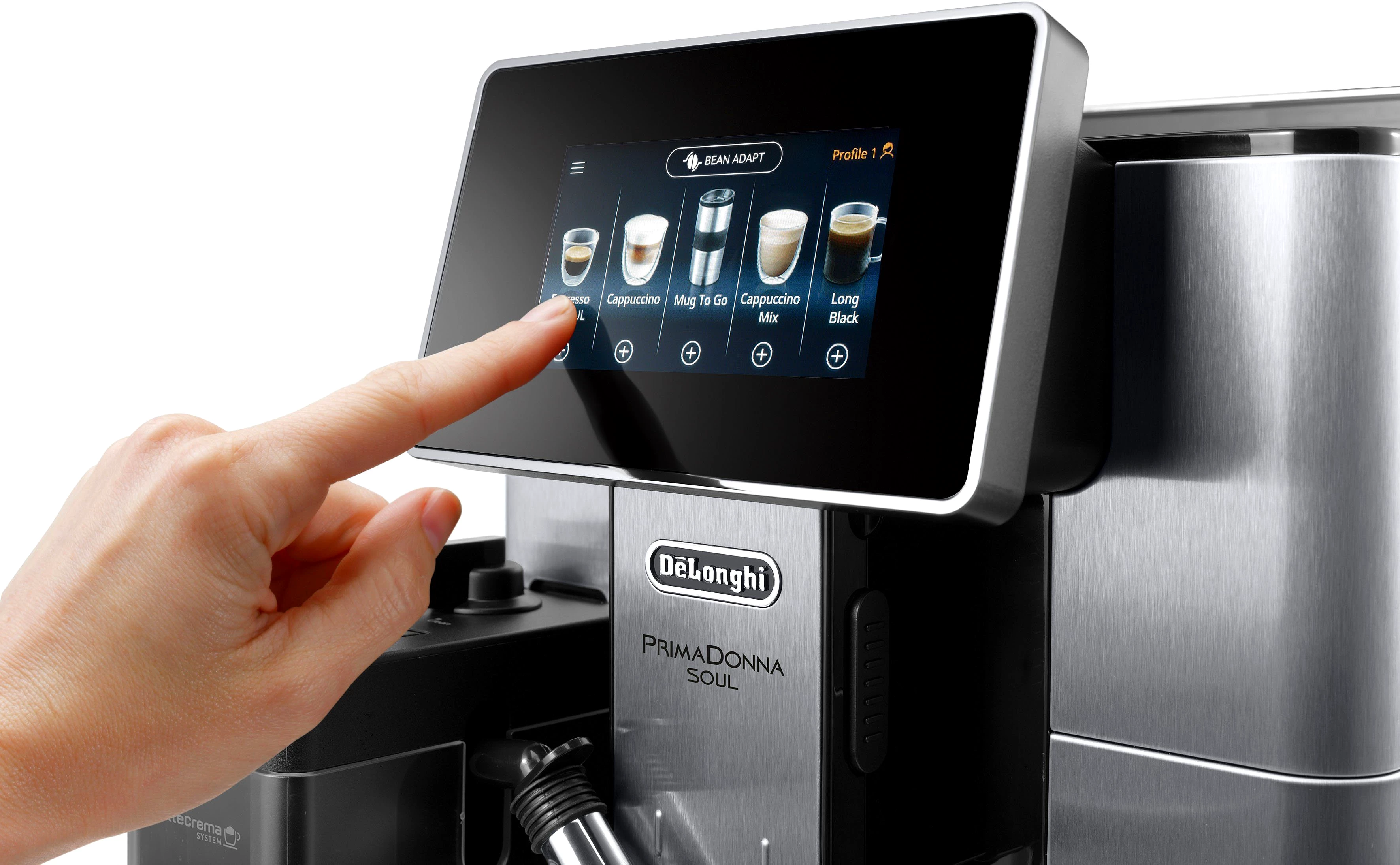 De'Longhi Kaffeevollautomat PrimaDonna Soul ECAM610.75.MB - Mit Kaffeekannen-Funktion