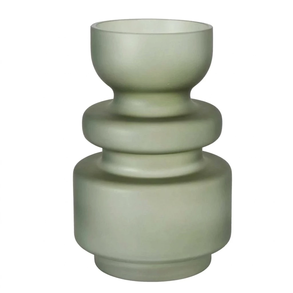 BOLTZE GRUPPE GmbH Dekovase Vase aus Glas BODENA, matt, 25 cm (einzeln)