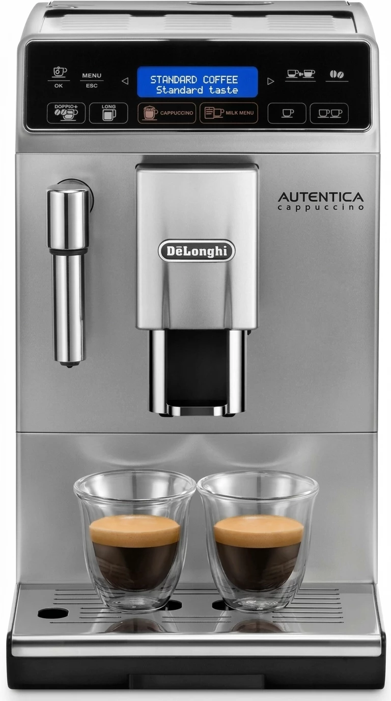 De'Longhi Kaffeevollautomat Autentica Cappuccino ETAM29.660.SB - Superkompakt - nur 19,5 cm breit