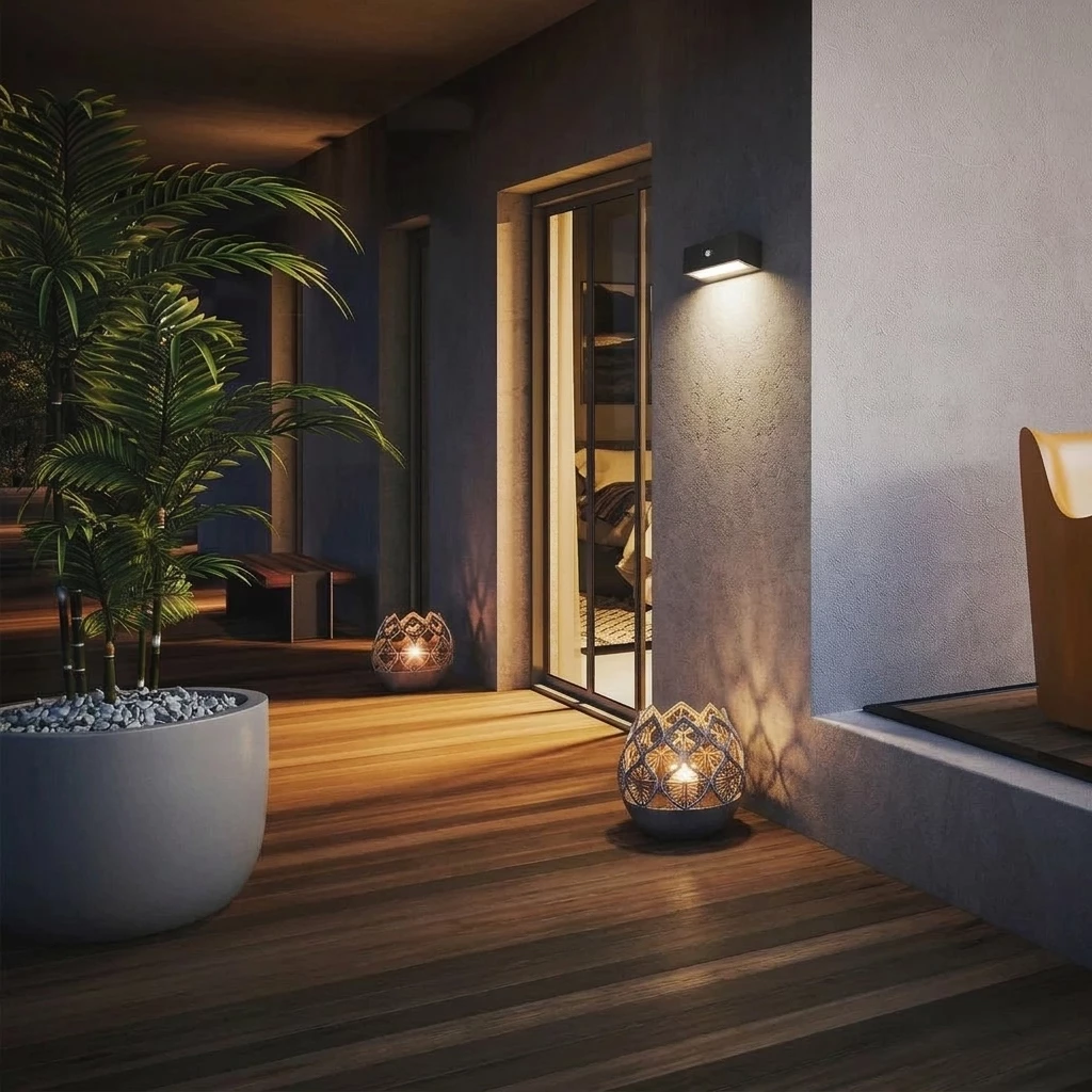Briloner Leuchten Wandleuchte LED Wandlampe kabellos Akku USB-C Bewegungsmelder, LED wechselbar