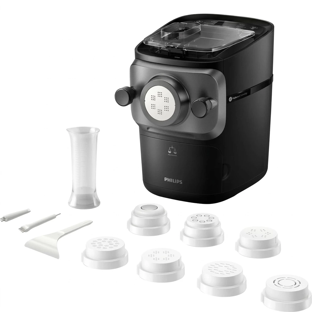 Philips Nudelmaschine Pastamaker HR2665/93 Avance Collection, 200 W
