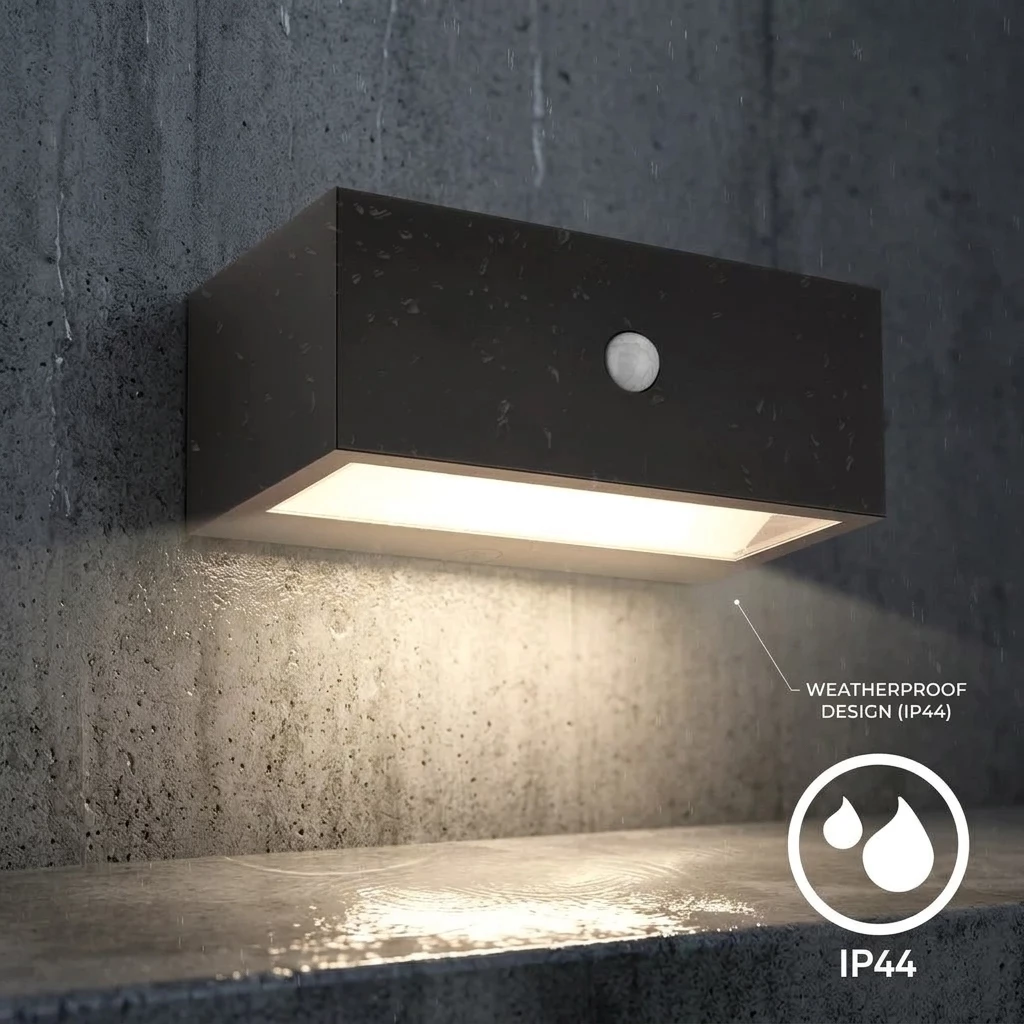 Briloner Leuchten Wandleuchte LED Wandlampe kabellos Akku USB-C Bewegungsmelder, LED wechselbar