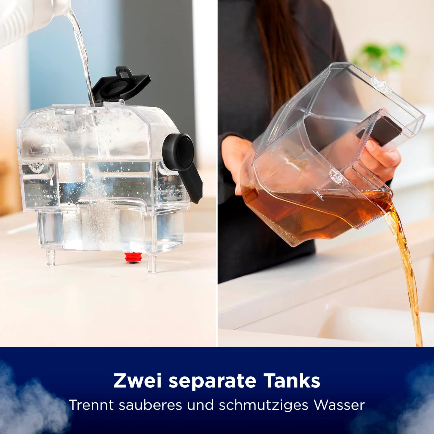 Bissell Wasch-Sauger 3697N, SpotClean® HydroSteam™ Select, mit Dampf, Dual-Tank, 1000 W