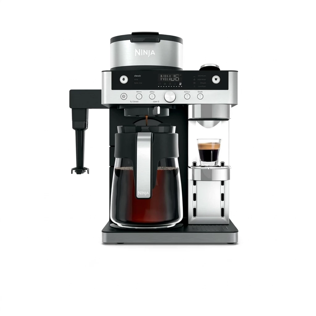 NINJA Filterkaffeemaschine und Espresso-Kapselmaschine Prestige DualBrew System CFN802EU, 1