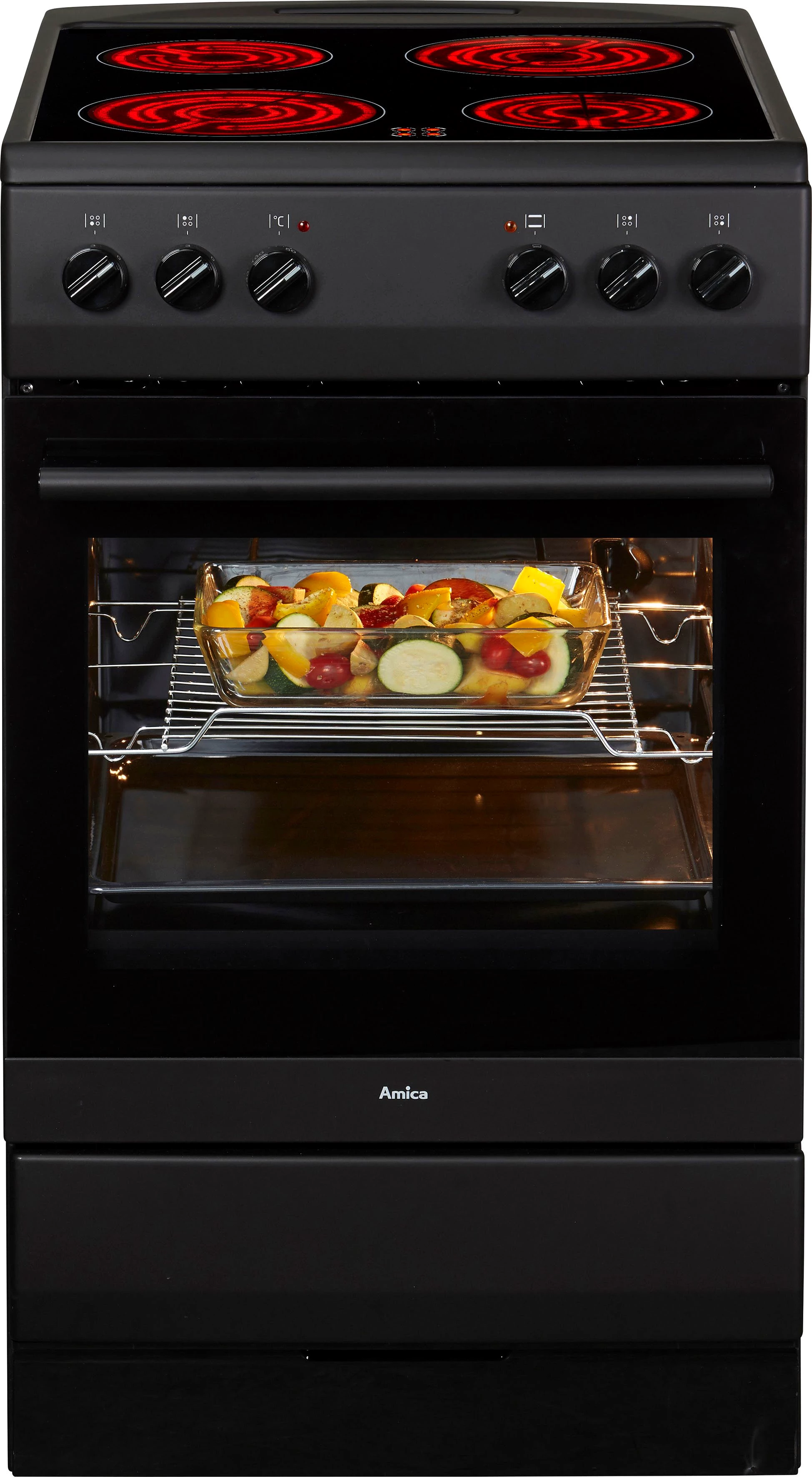 Amica Elektro-Standherd SHC 11509 SM, Steam Clean