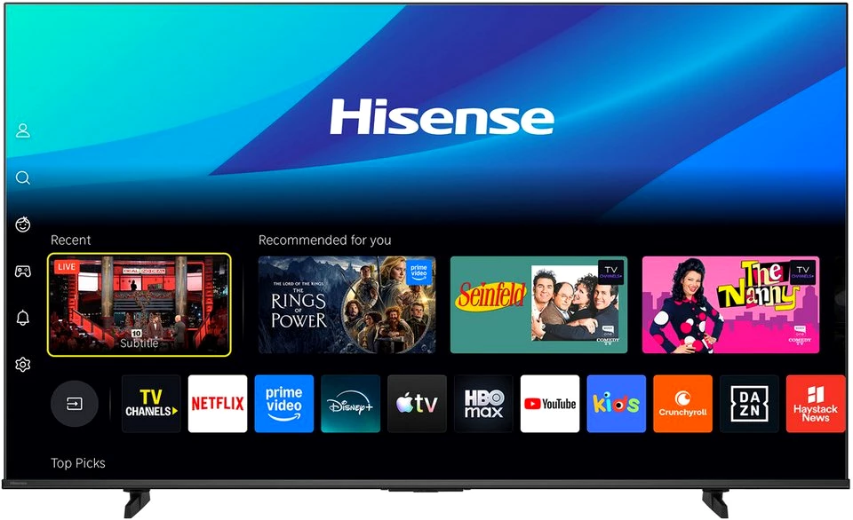 Hisense 43E7S QLED-Fernseher (108 cm/43 Zoll, 4K Ultra HD, Smart-TV)