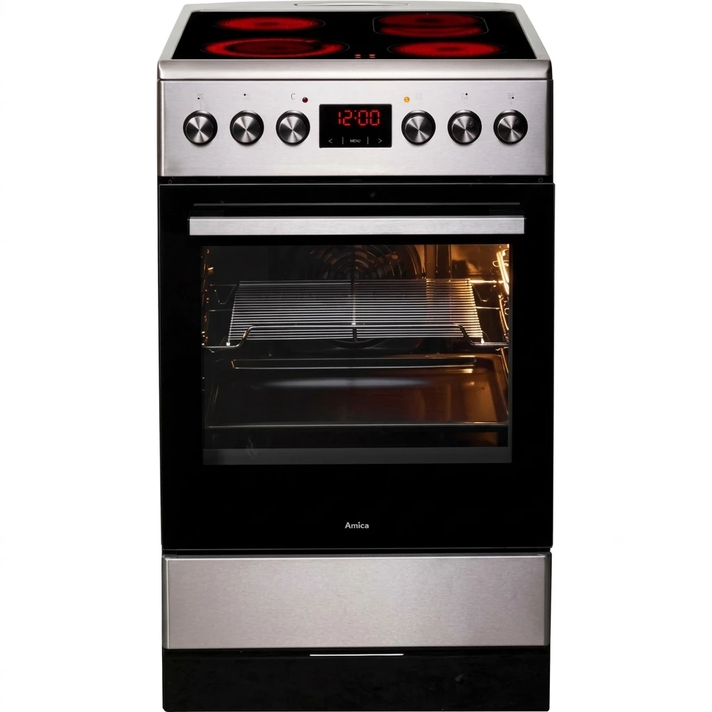 Amica Elektro-Standherd SHC 903 001 E, mit 1-fach-Teleskopauszug, Steam Clean