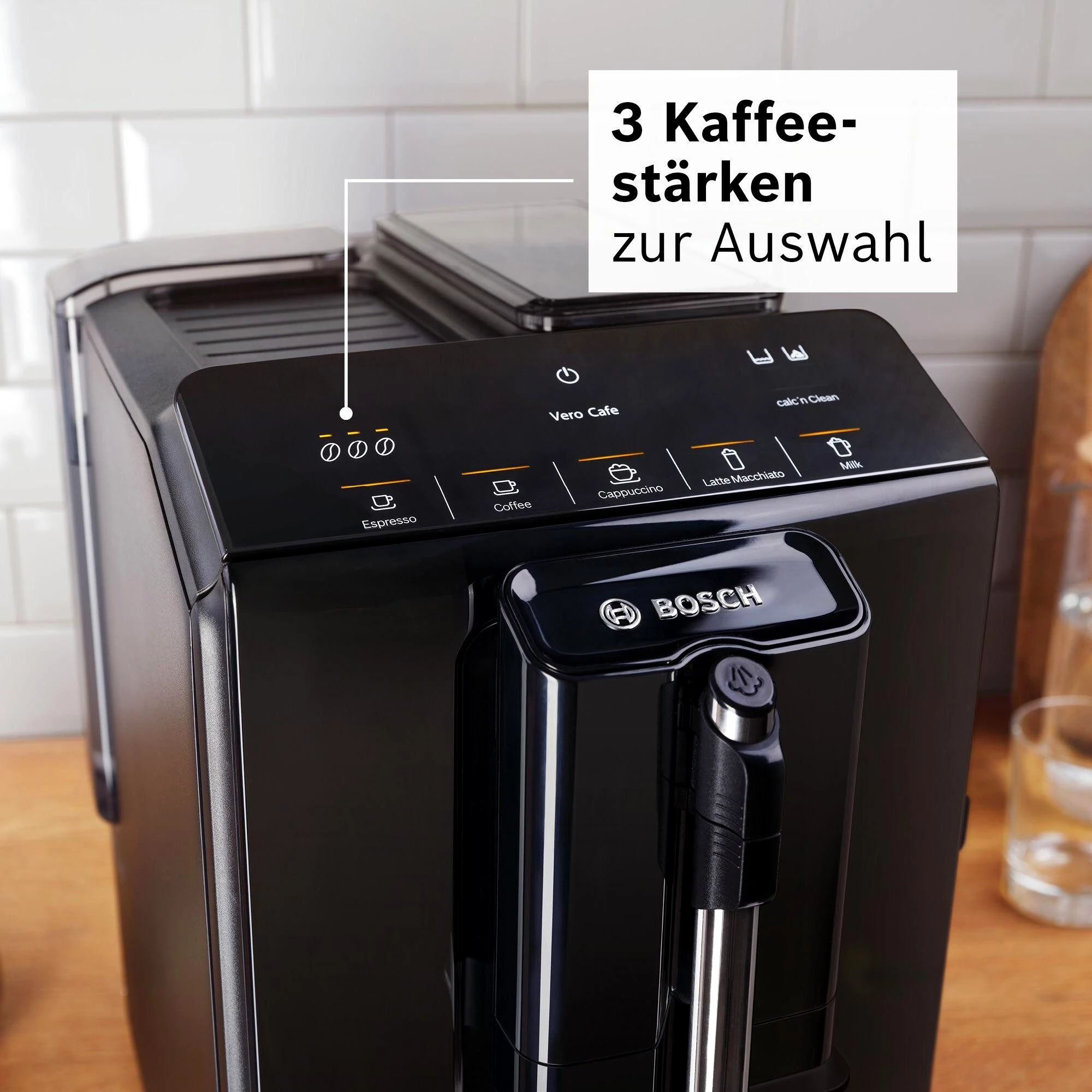 BOSCH Kaffeevollautomat Kaffeevollautomat mit MilkMagic Pro, Hauptmerkmale: One-Touch